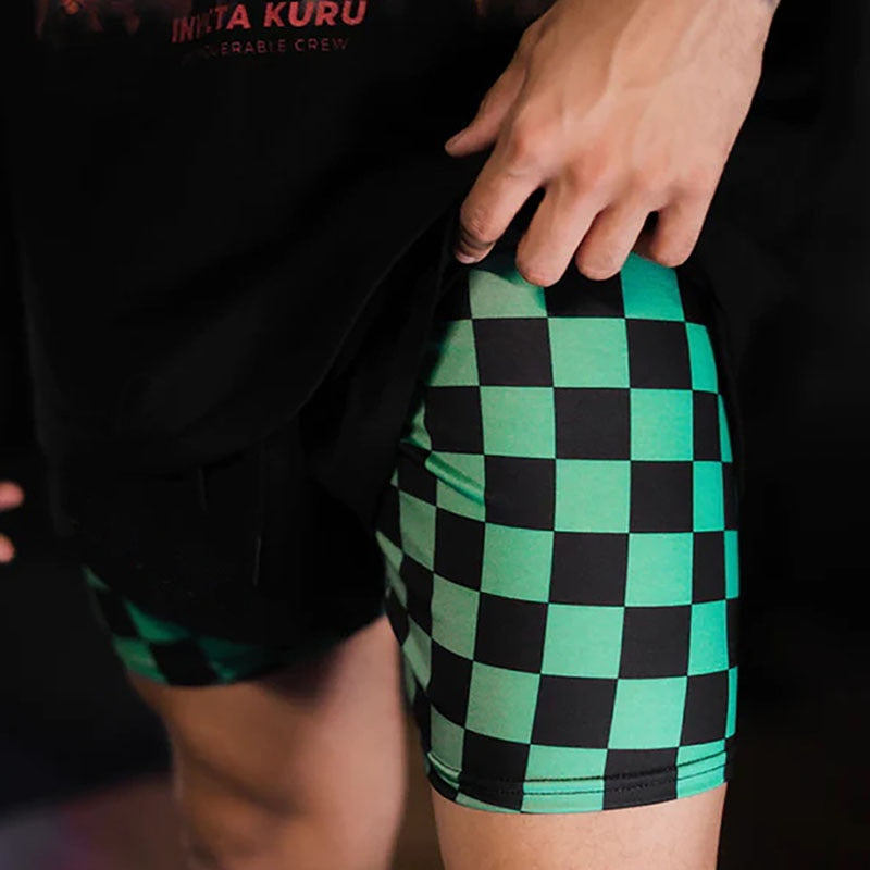 Slayer checked pro shorts